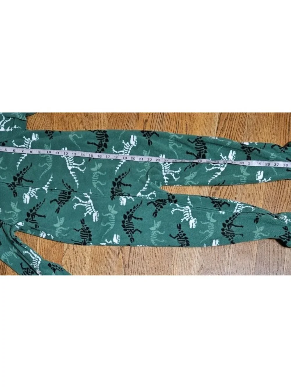 3 Carter's Simple Joys Footie Pajamas Lot Boys Size 6 Dinosaurs Black Green